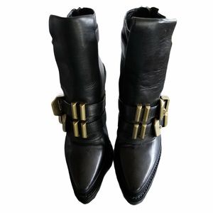 Alexander Wang Hannes Leather Ankle Boots